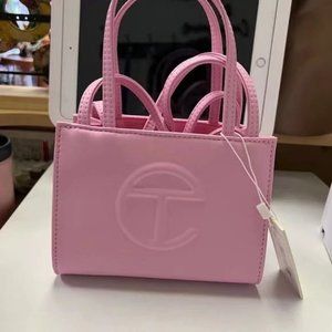Telfar Small Pink Shopping Bag